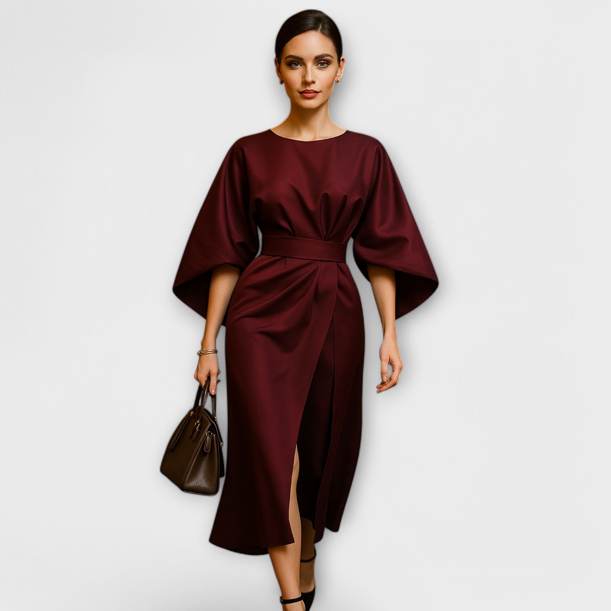 Σάρα - Κομψό φόρεμα με μανίκια