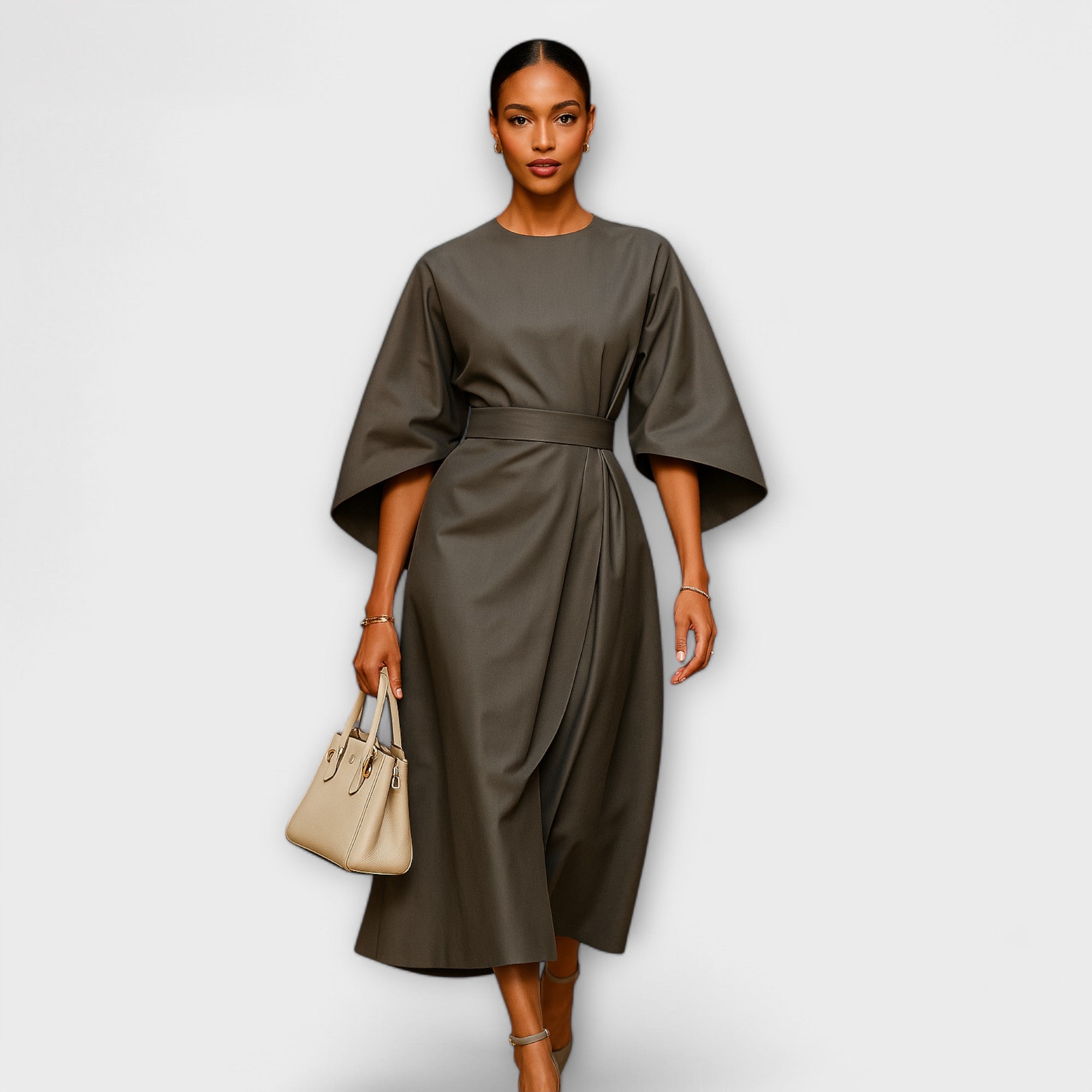 Σάρα - Κομψό φόρεμα με μανίκια