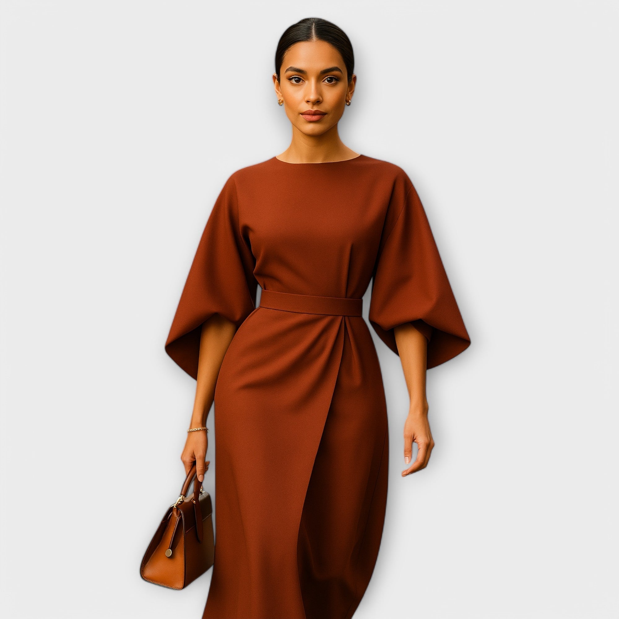 Σάρα - Κομψό φόρεμα με μανίκια