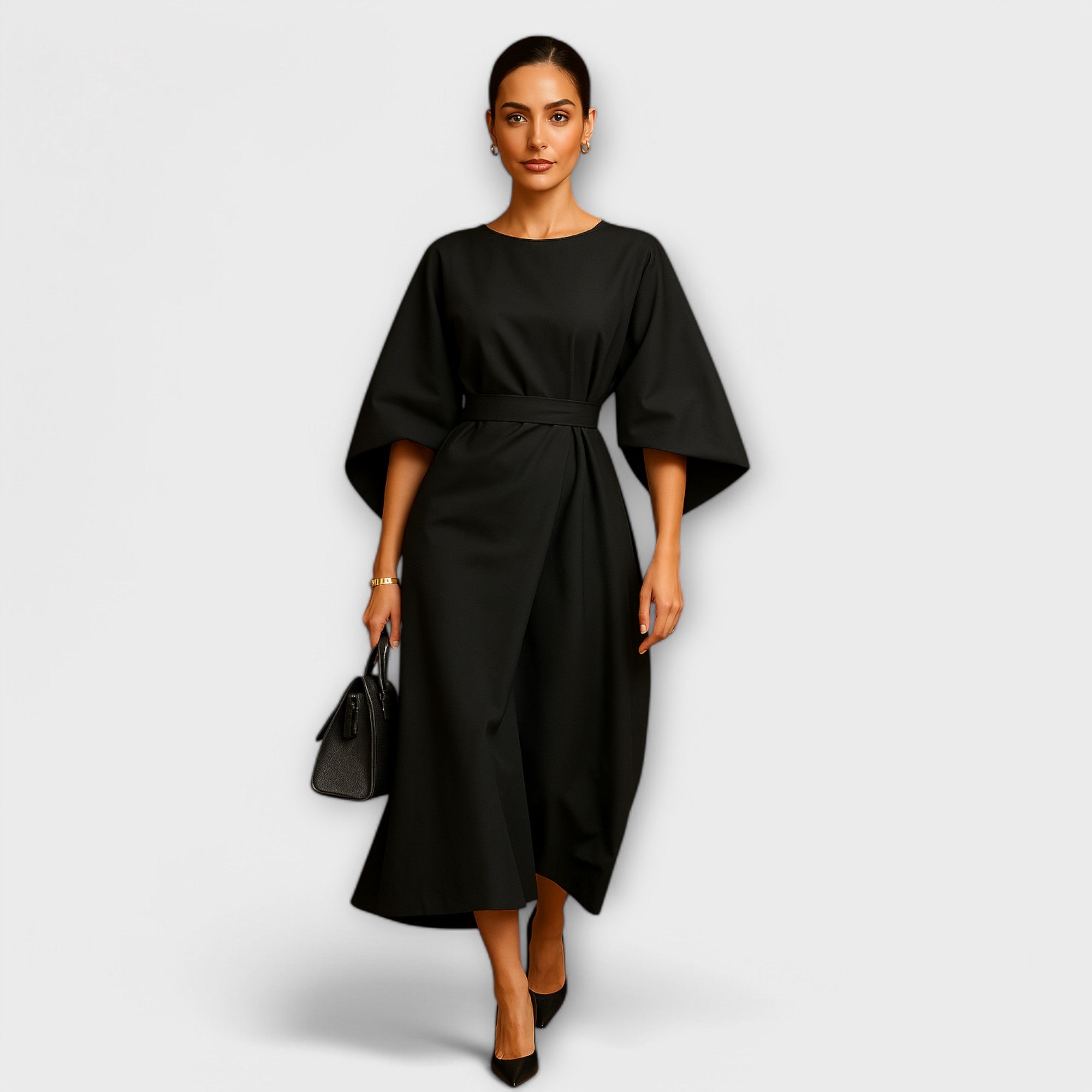 Σάρα - Κομψό φόρεμα με μανίκια