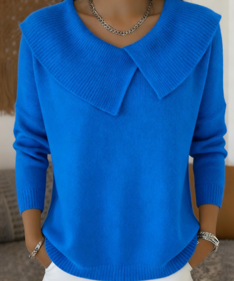 Αθηνά - Ζεστή Μπλούζα με Μαλακό Γιακά