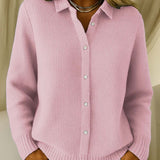 Elena - Κλασικό Καρντιγκάν σε Μαλακό Ύφασμα