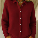 Elena - Κλασικό Καρντιγκάν σε Μαλακό Ύφασμα