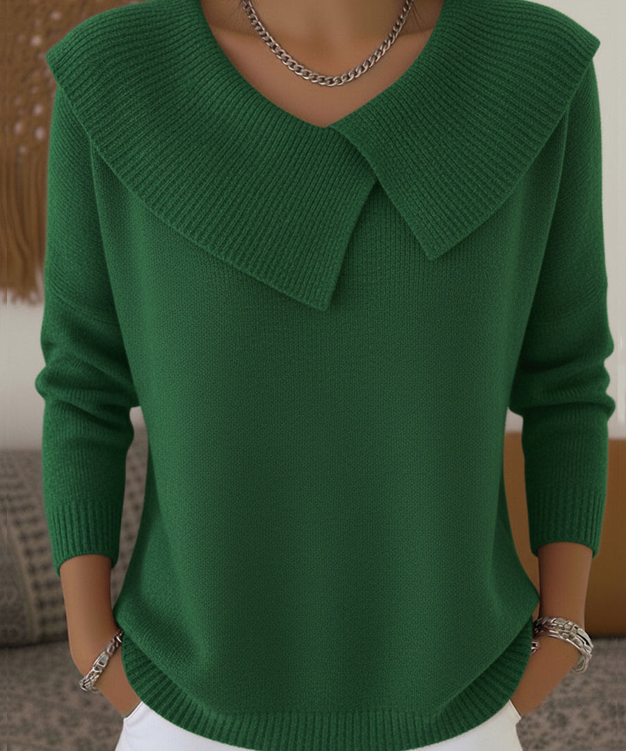 Αθηνά - Ζεστή Μπλούζα με Μαλακό Γιακά