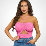 ΠΛΕΚΤΟ ΤΟΠ ΧΩΡΙΣ ΜΑΝΙΚΙΑ ΜΕ ΚΟΨΙΜΟ