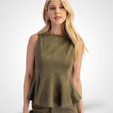 Θάλεια - ΧΑΚΙ ΣΟΥΕΤ ΤΟΠ PEPLUM