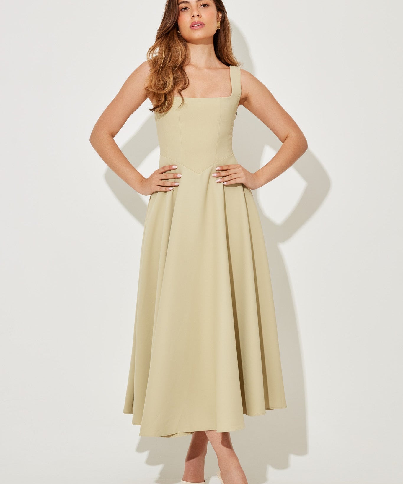 Amélia™ | Ατμοσφαιρικό και Ρομαντικό Midi Φόρεμα