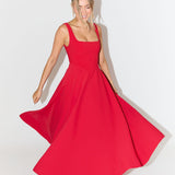 Amélia™ | Ατμοσφαιρικό και Ρομαντικό Midi Φόρεμα