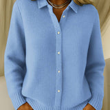 Elena - Κλασικό Καρντιγκάν σε Μαλακό Ύφασμα