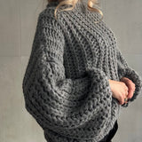 Ειρήν - Χοντρού πλέξιμου oversized πουλόβερ – βαρύ & μαλακό