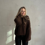 Ειρήν - Χοντρού πλέξιμου oversized πουλόβερ – βαρύ & μαλακό